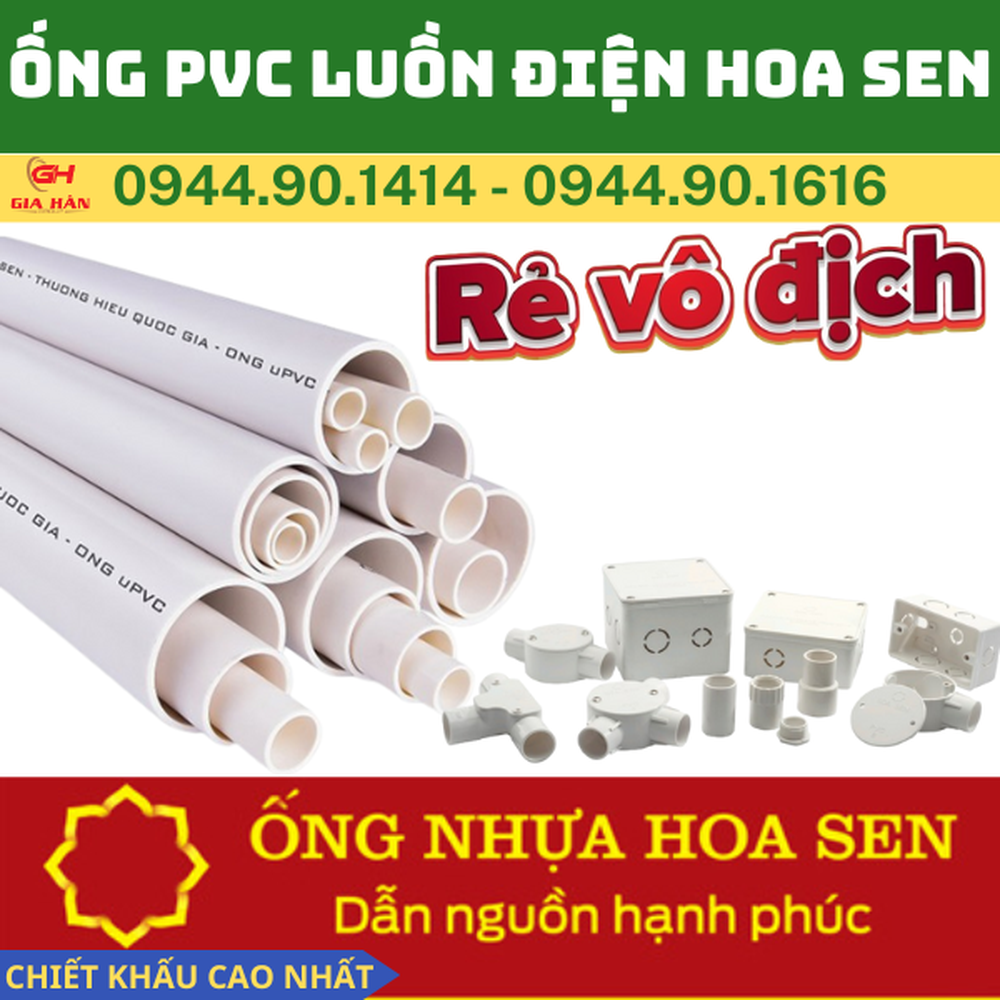 Bảng Giá Ống PVC Luồn Dây Điện Hoa Sen