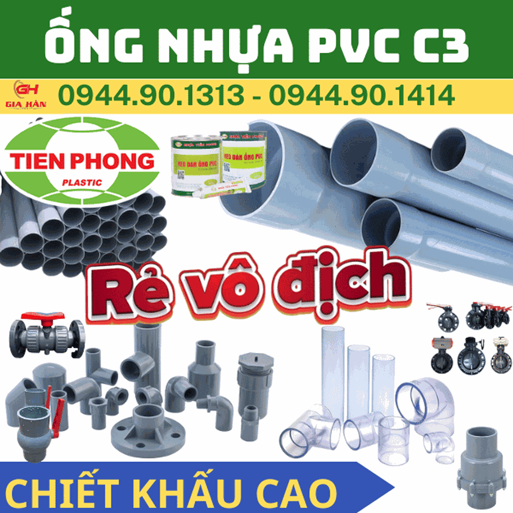 Ống PVC Tiền Phong C3 l Ống PVC Class 3 l Giá Rẻ Nhất