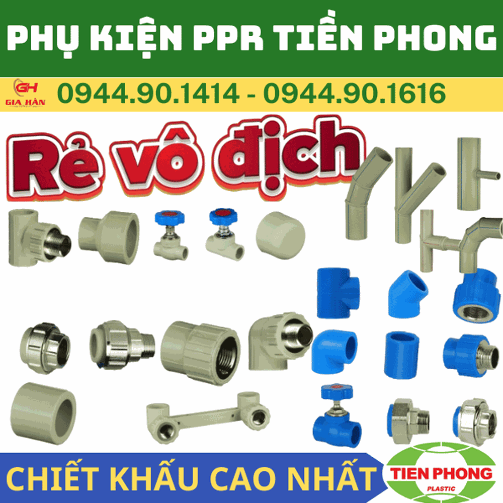 Bảng Giá Phụ Kiện Nhựa PPR l Nhựa Tiền Phong l Giá Rẻ Nhất