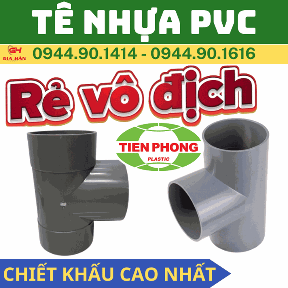 Tê PVC Tiền Phong l Ba Chạc PVC l Ống Nối Chữ Tê PVC