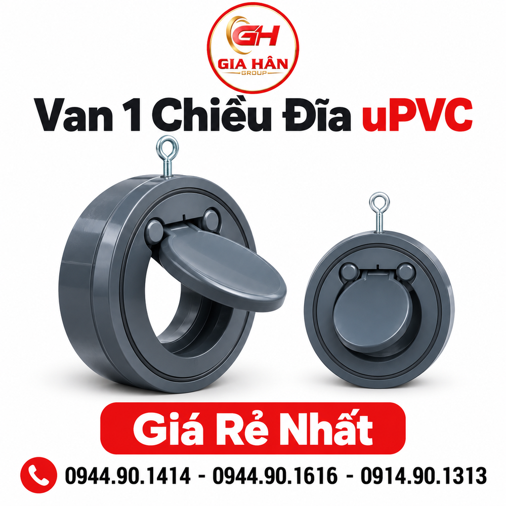 Van 1 Chiều Đĩa uPVC: Cấu Tạo & Bảng Giá Mới Nhất