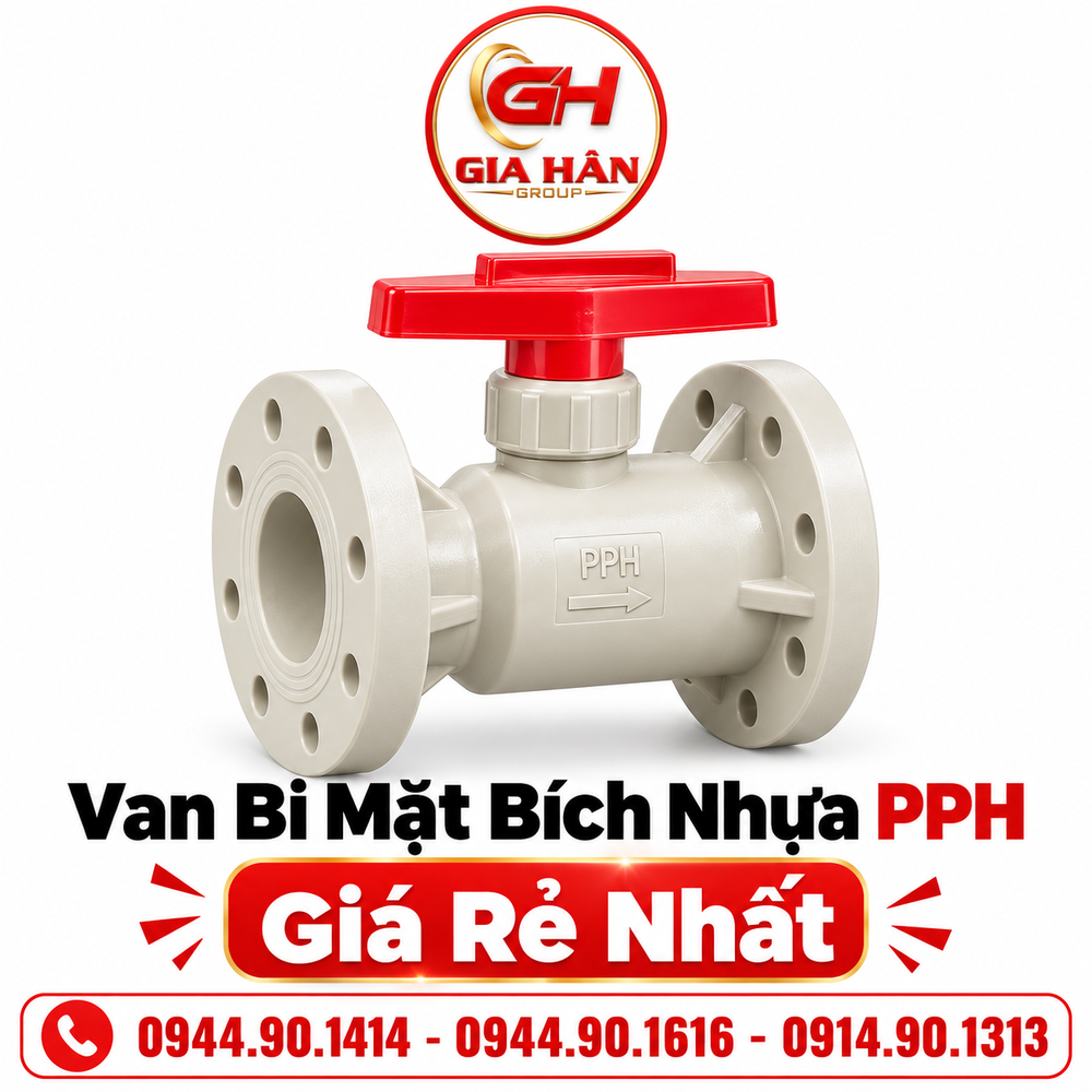 Van Bi Mặt Bích Nhựa PPH: Cấu Tạo & Bảng Giá Chi Tiết