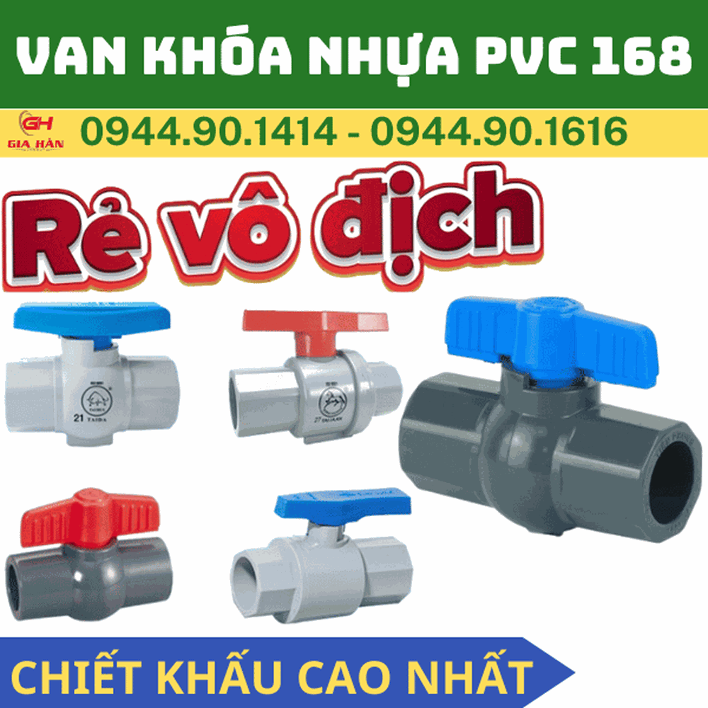 Van Nhựa PVC Phi 168 l Van Khóa Nước PVC D168