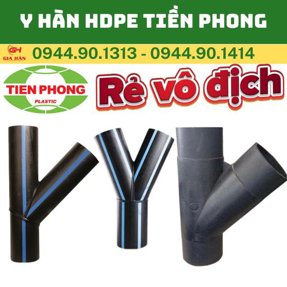 Y HDPE Tiền Phong Hàn Đối Đầu