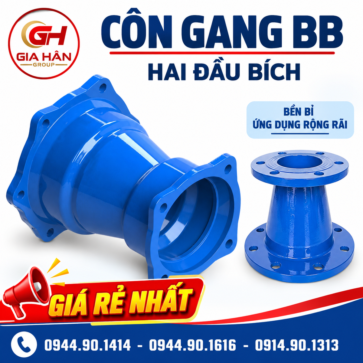 Côn Gang BB Hai Đầu Bích