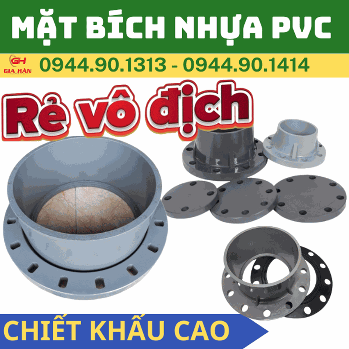 Mặt Bích Nhựa PVC Tiền Phong: Quy Cách, Hệ Mét/Inch & Giá