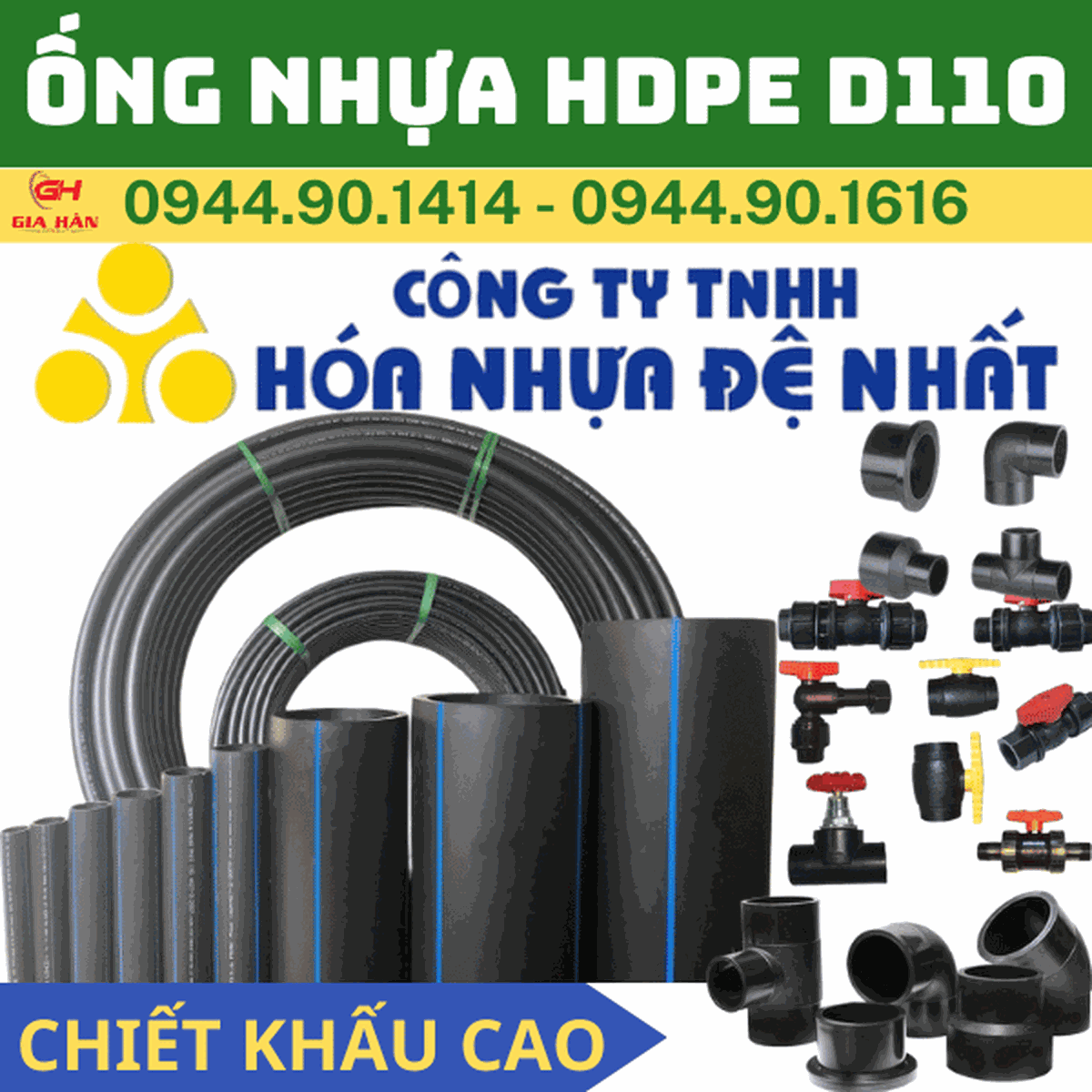 Ống HDPE D110 l Nhựa Đệ Nhất l Giá Rẻ Nhất