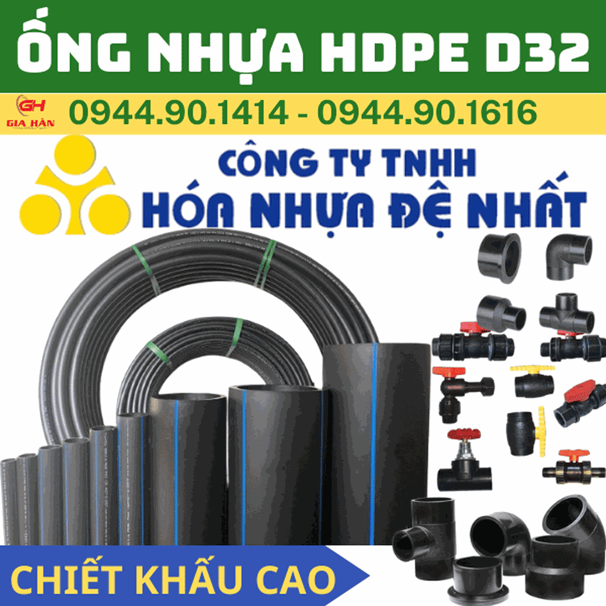 Ống HDPE D32 l Nhựa Đệ Nhất l Giá Rẻ Nhất