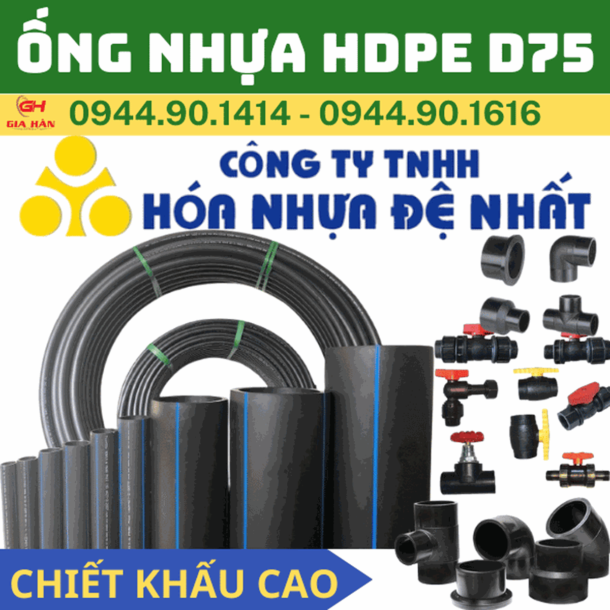 Ống HDPE D75 l Nhựa Đệ Nhất l Giá Rẻ Nhất