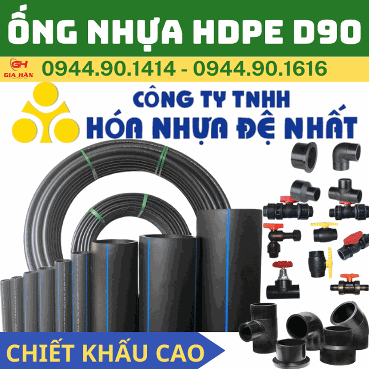 Ống HDPE D90 l Nhựa Đệ Nhất l Giá Rẻ Nhất