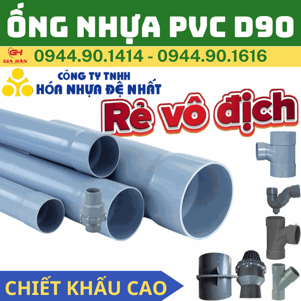 Ống PVC D90 l Nhựa Đệ Nhất l Giá Rẻ Nhất