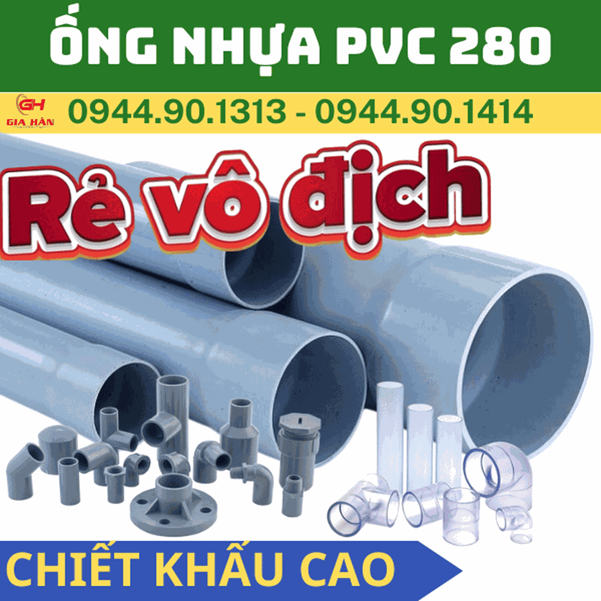 Ống PVC D280 Giá Rẻ l Nhựa Quốc Trung