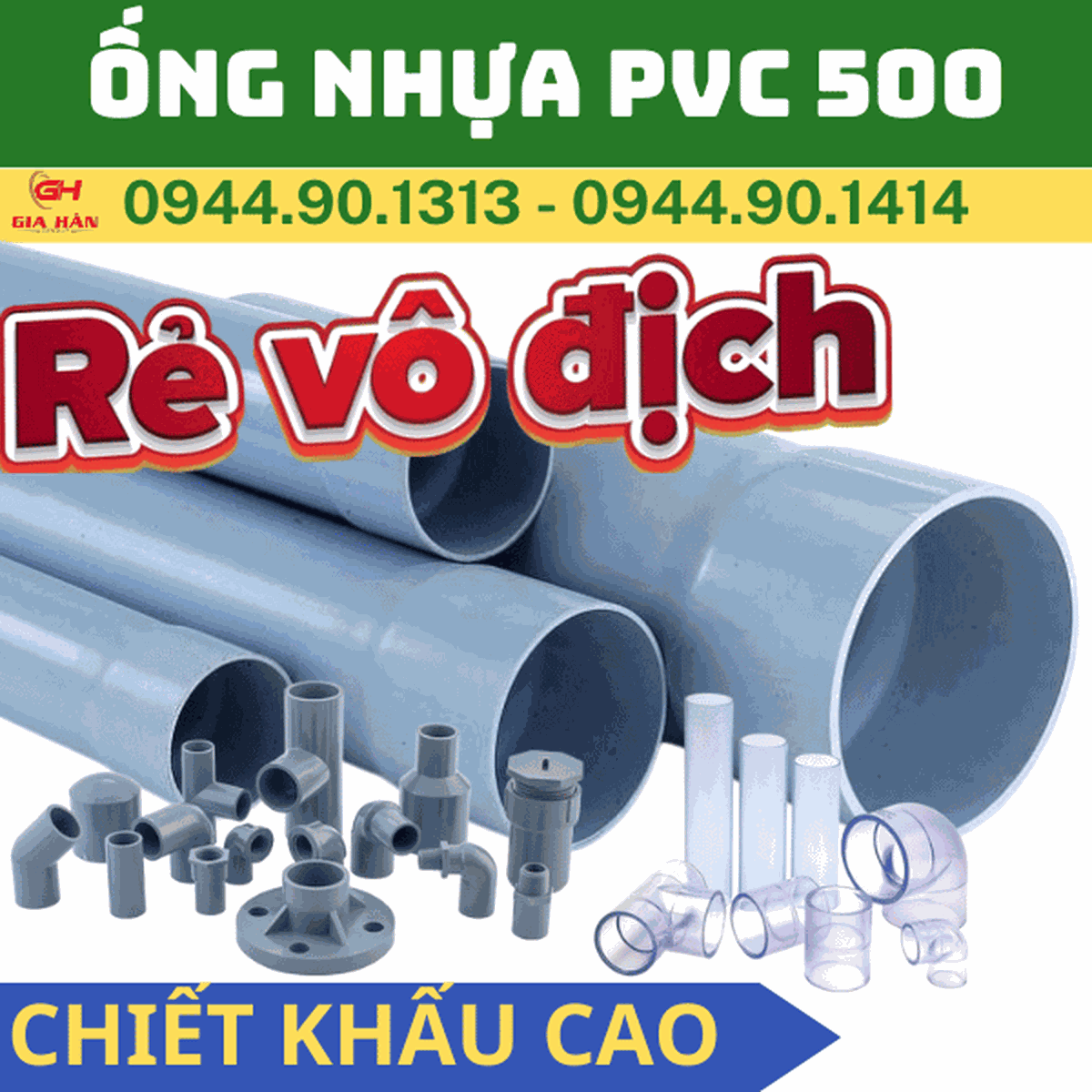 Ống PVC D500 Giá Rẻ l Nhựa Quốc Trung