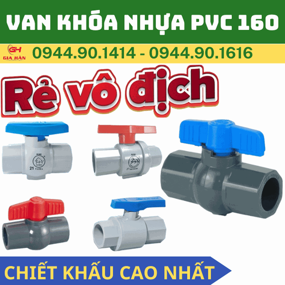 Van Nhựa PVC Phi 160 l Van Khóa Nước PVC D160