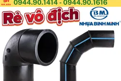 Co HDPE D90 Bình Minh - Nối Góc 90 Độ HDPE