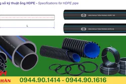 Kích Thước Các Loại Ống Nhựa HDPE Tiền Phong