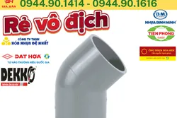 Lơi Nhựa PVC D315 l Chếch PVC l Cút Góc 45° PVC