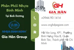 Phân Phối Ống Nhựa Bình Minh Tại Bình Dương