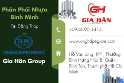 Phân Phối Ống Nhựa Bình Minh Tại Đồng Tháp