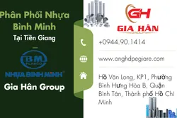 Phân Phối Ống Nhựa Bình Minh Tại Tiền Giang
