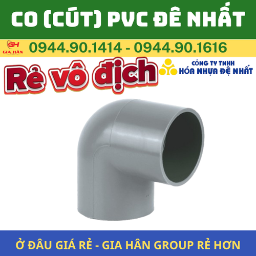 Co (Cút) Nhựa PVC Đệ Nhất l Hệ Inch l Hệ Mét