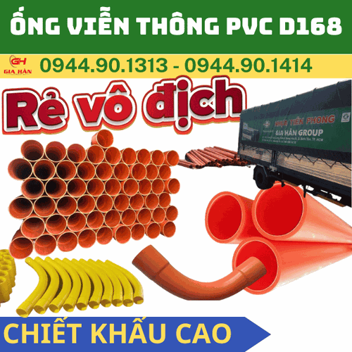Ống Viễn Thông PVC D168 l Ống PVC Cáp Điện Lực