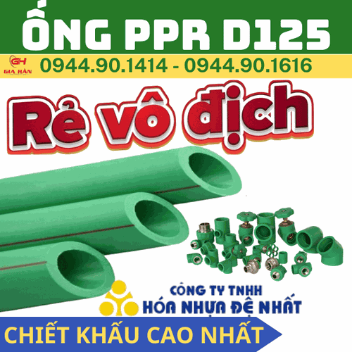 Ống PPR D125 l Nhựa Đệ Nhất l Ống Nước Chịu Nhiệt
