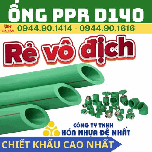 Ống PPR D140 l Nhựa Đệ Nhất l Ống Nước Chịu Nhiệt