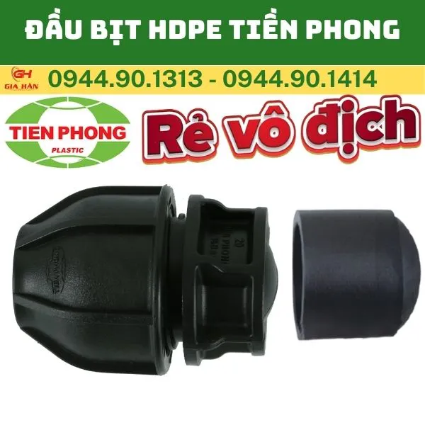 Đầu Bịt HDPE Tiền Phong l Nút Bịt Nhựa HDPE