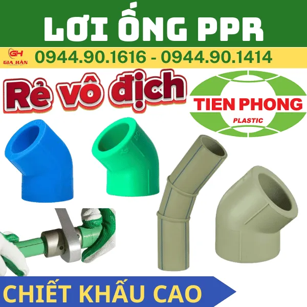 Lơi PPR Tiền Phong l Chếch PPR l Co Góc 45
