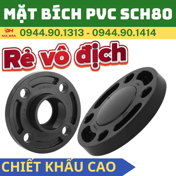 Mặt Bích Nhựa PVC SCH80 l Giá Rẻ Nhất l Sanking