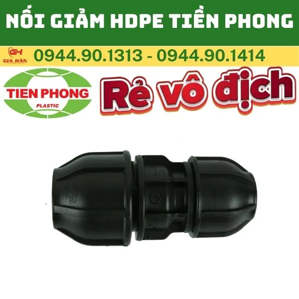 Nối Giảm HDPE Siết Răng Tiền Phong l Côn Thu Nối Nhanh HDPE