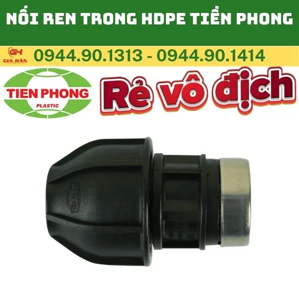 Nối Thẳng Ren Trong HDPE Tiền Phong l Măng Sông Ren Trong HDPE