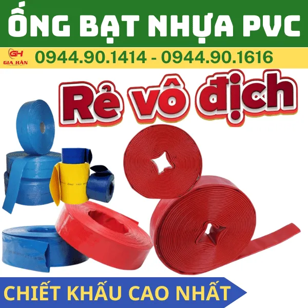Bảng Giá Ống Bạt PVC Bơm Nước l Cốt Dù l Chịu Áp Lực