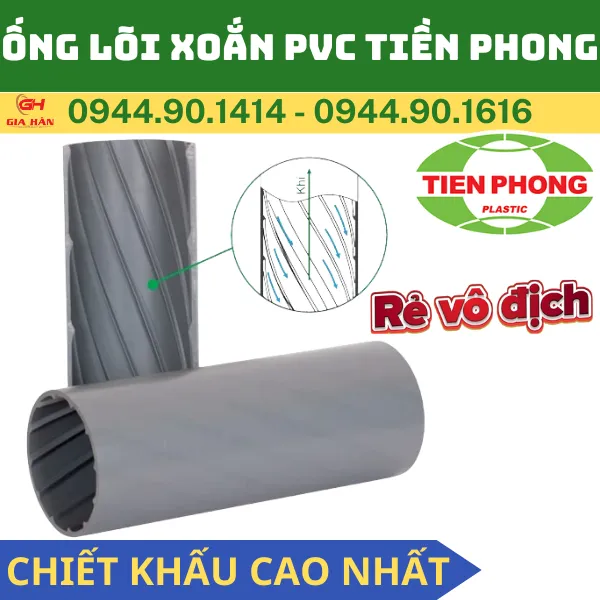 Ống PVC Lõi Xoắn Giảm Tiếng Ồn l Ống PVC Lõi Xoắn Tiêu Âm