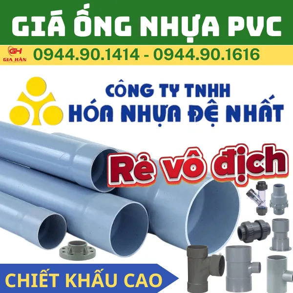 Đơn Giá Ống Nhựa PVC Đệ Nhất