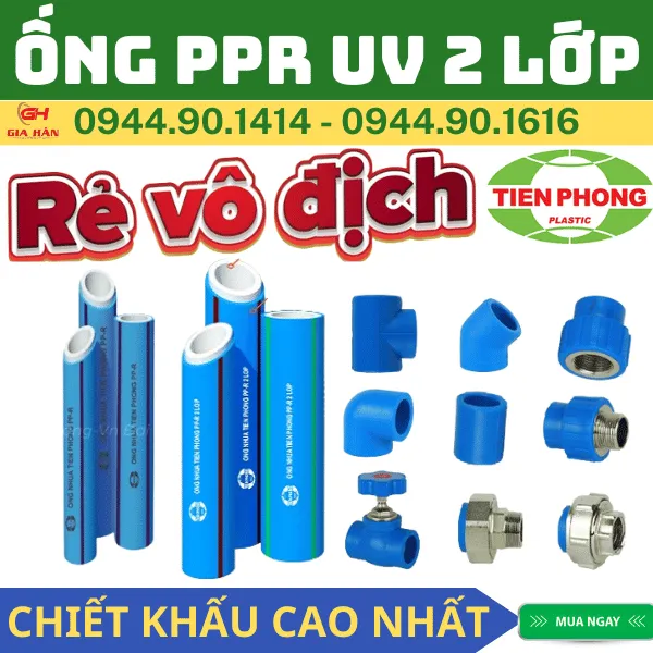 Ống PPR UV Chịu Nhiệt Tiền Phong l Chống Nắng