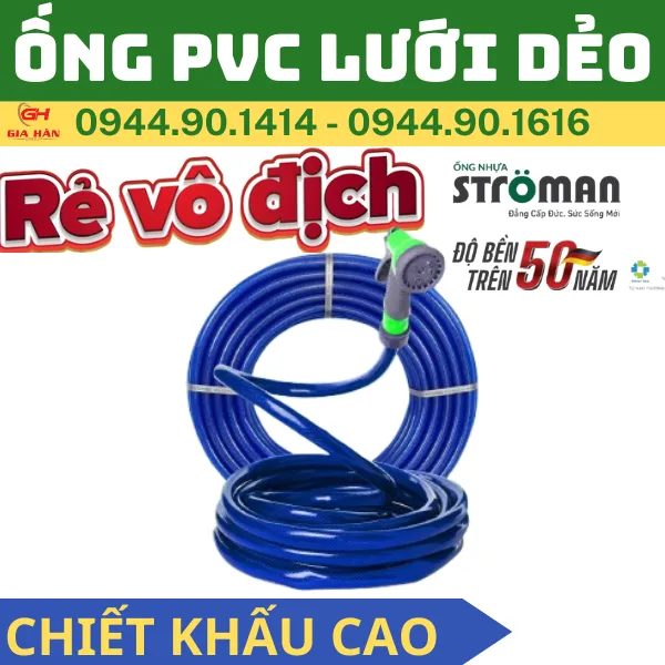 Ống Lưới PVC Dẻo Stroman l Ống Dẻo Lưới Tưới Cây