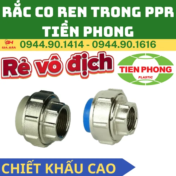 Rắc Co Ren Trong PPR Tiền Phong l Khớp Nối Sống PPR Ren Trong