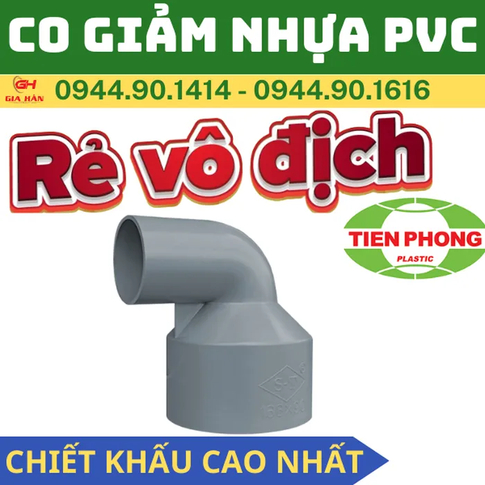 Co Giảm PVC Tiền Phong l Cút Thu PVC
