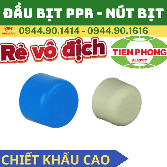 Đầu Bịt Ống PPR Tiền Phong l Nút Bịt Ống Nước Nóng Lạnh