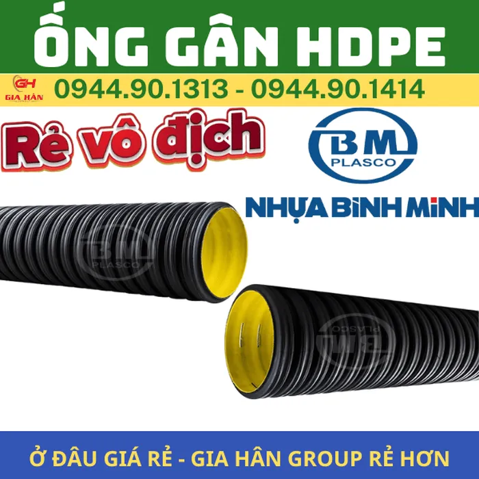 Ống Gân HDPE Bình Minh l Ống Xoắn HDPE