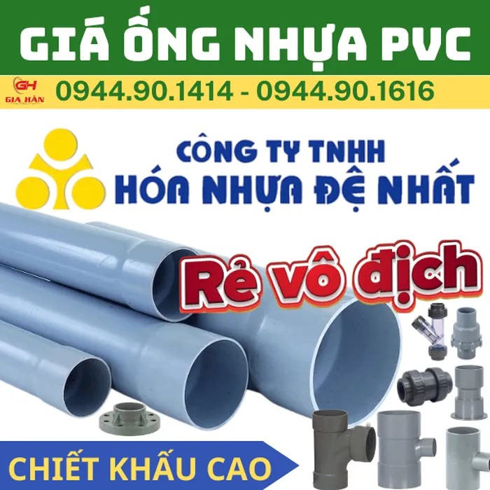 Đơn Giá Ống Nhựa PVC Đệ Nhất