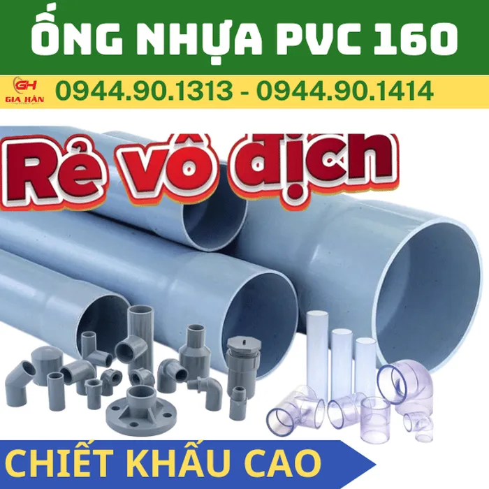 Ống PVC D160 Giá Rẻ l Nhựa Quốc Trung l Giá Bao Rẻ