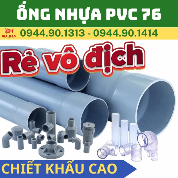 Ống PVC D76 Giá Rẻ l Nhựa Quốc Trung l Giá Bao Rẻ