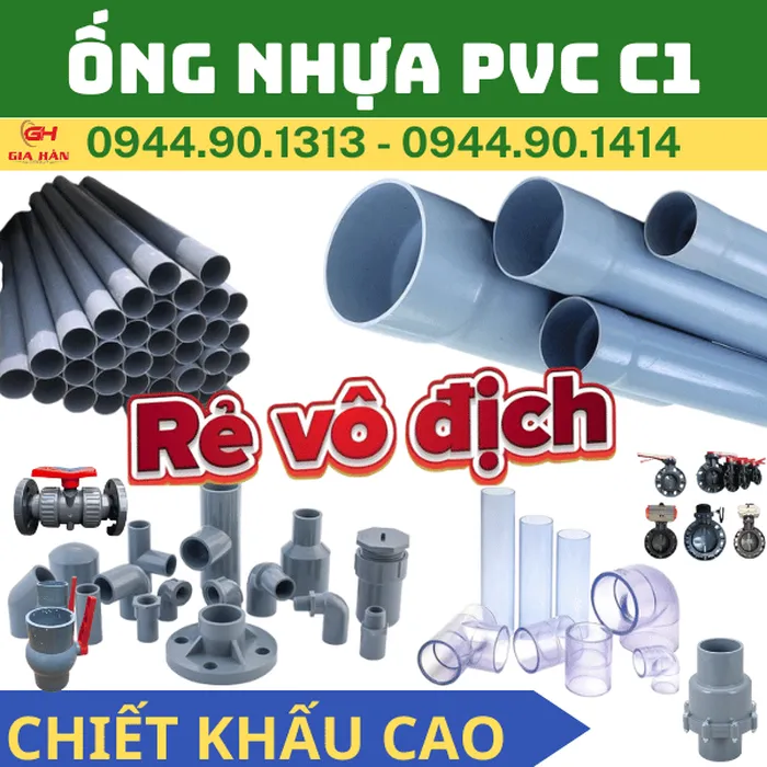 Ống PVC Tiền Phong C1 l Ống PVC Class 1 l Giá Rẻ Nhất