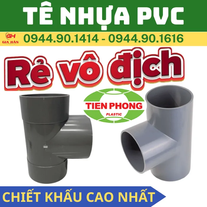 Tê PVC Tiền Phong l Ba Chạc PVC l Ống Nối Chữ Tê PVC