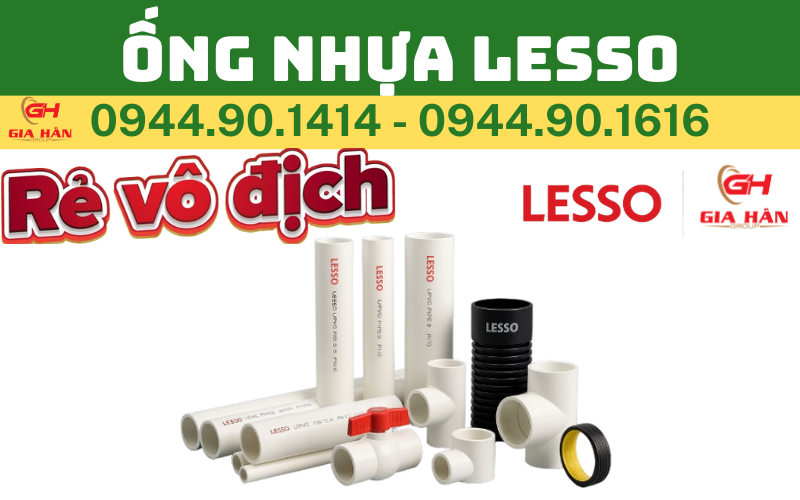 Ống Nhựa Lesso: PVC Màu Trắng, HDPE 2 Vách - PPR - PVC Luồn Điện