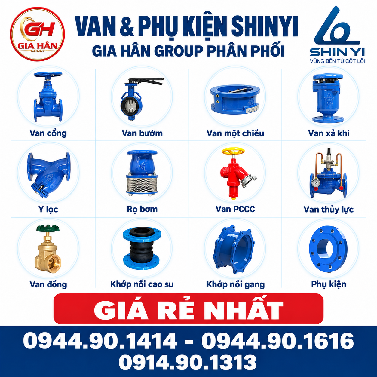 Tổng Hợp Các Sản Phẩm Của Van Shinyi Được Gia Hân Group Phân Phối