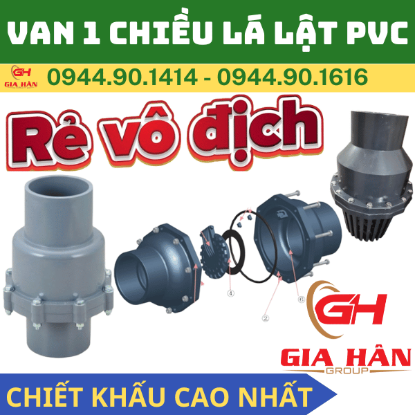 VAN 1 CHIỀU LÁ LẬT PVC